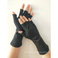 Guantes largos de nylon con reborde